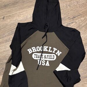 Brooklyn Track & Field USA Olive and Black Hoodie